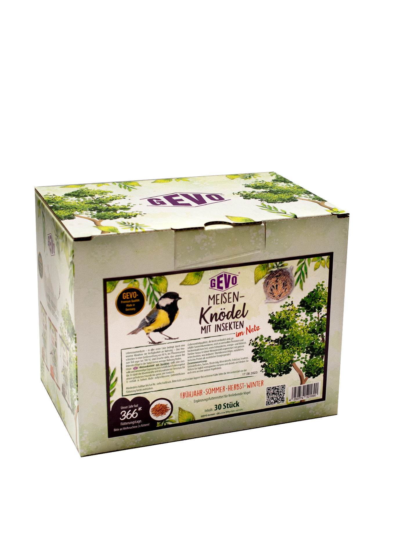 Gevo Meisenknödel mit Insekten 30 Stück à 90 g (Karton) Mit Netz von GEVO