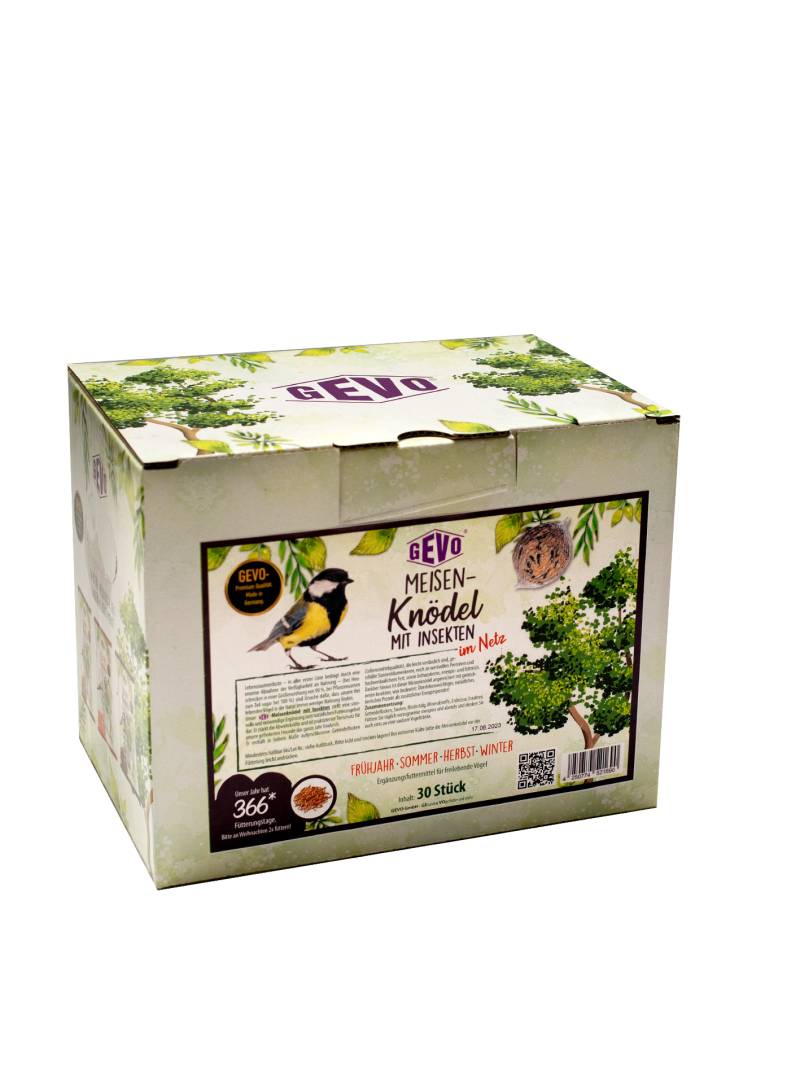 Gevo Meisenknödel mit Insekten 30 Stück à 90 g (Karton) Mit Netz von GEVO