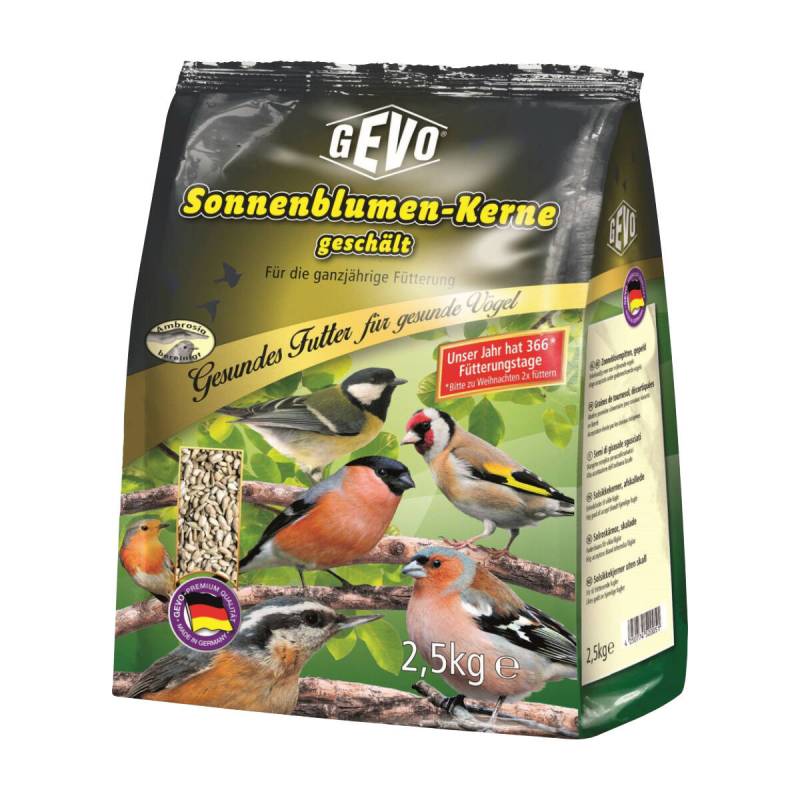 Gevo Sonnenblumenkerne geschält 2,5 kg Für die Ganzjahresfütterung Gevo Sonnenblumenkerne geschält 2,5 kg Für die Ganzjahresfütterung von GEVO