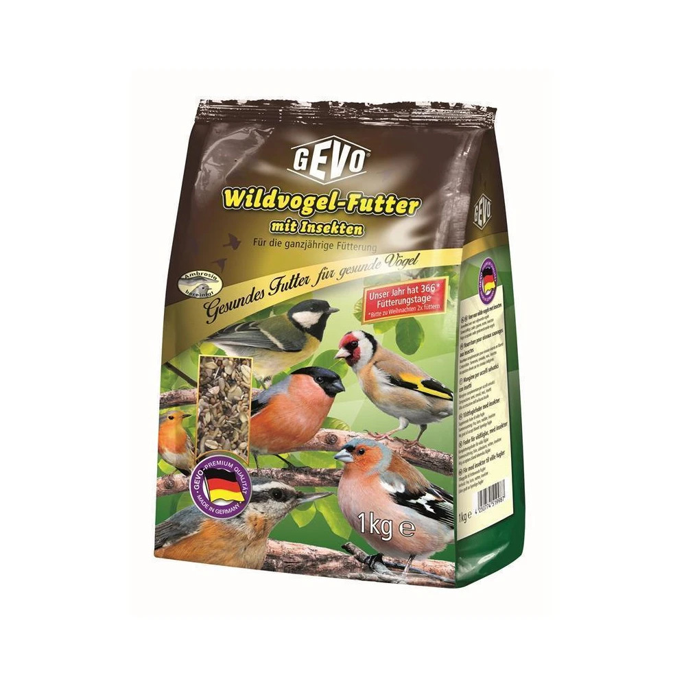 Gevo Wildvogelfutter mit Insekten 1 kg Mit Insekten Gevo Wildvogelfutter mit Insekten 1 kg Mit Insekten von GEVO