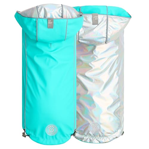 GF Pet Elasto-Fit Wenderegenmantel Neon Aqua irisierend XXL von GF Pet