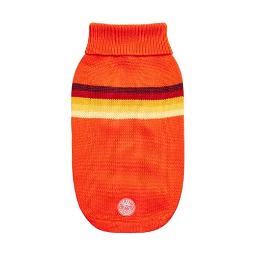 GF Pet Retro-Pullover, Orange, Größe L von GF Pet