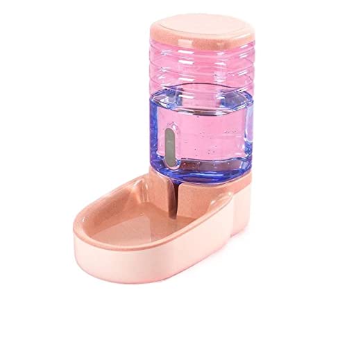 Automatischer Haustiertränke, 3,8 l, großer Getreideeimer, Katzen-Wasserbrunnen Hundenapf, automatischer Haustier-Futterspender (Yinghuafenyinshuiqi) von GFHSUIEUUUUBF