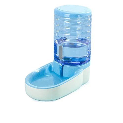 Automatischer Haustiertränker, 3,8 l, großer Getreideeimer, Katzen-Wasserbrunnen Hundenapf, automatischer Haustier-Futterspender (Tiankonglanyinshuiqi) von GFHSUIEUUUUBF