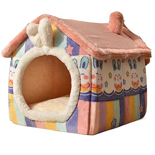 Haustierbetten, Haustierschlafhaus, Zelt, Bett, kleines Hunde- und Katzennest, Kissen, abnehmbare Sofa-Matte, Haustierkorb (Farbe: C, Größe: S) (A klein) von GFHSUIEUUUUBF