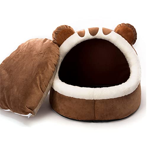 Haustierbetten, Winter-Hundebett, selbstwärmend, Welpenhaus, gemütliches Katzen-Schlafzelt, Höhlenbetten, Innenbereich, Kätzchennest, Hütte für kleine, mittelgroße Hunde, Katzen (Größe: XL) von GFHSUIEUUUUBF