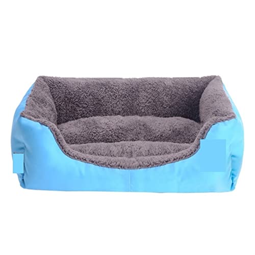 Hundebett, Haustiersofa, Hundebetten, wasserdichte Unterseite, weiches Fleece, warmes Katzenbett, Haus, Winter, wasserdichte Hundehütte (Farbe: F, Größe: S) (C Medium) von GFHSUIEUUUUBF