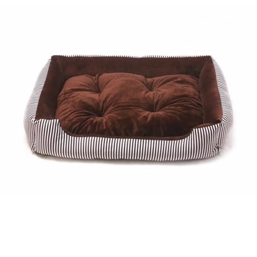 Hundebett, Hundehütte, universal, gestreift, einfache Haustierhütte, Hundematratze, Katzenhütte, geeignet zum Schlafen von Katzenbett (Farbe: C, Größe: 90 x 70 x 13 cm) (F 70 x 51 x 13 cm) von GFHSUIEUUUUBF