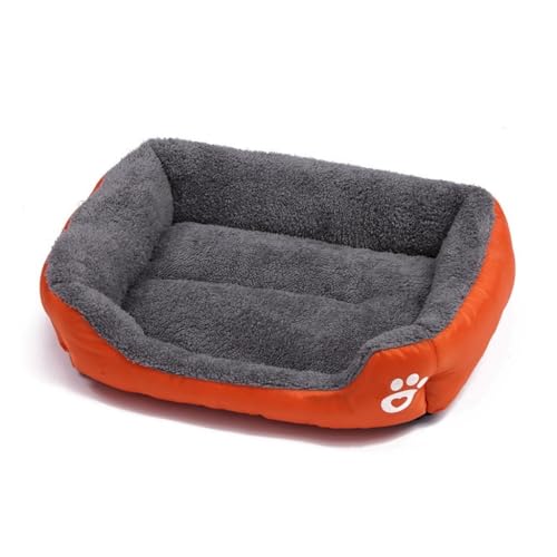 Hundebett Winter Rechteckige Haustierhütte Matte Vier Jahreszeiten Allgemeine Zwinger Hundebett Katze Hund Allgemeines Haustiersofa Katzenbett (Farbe: E, Größe: 81,3 x 68,9 cm) (G 81,3 x 68,9 cm) von GFHSUIEUUUUBF