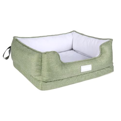 Hundebett für vier Jahreszeiten, abnehmbares und waschbares Hundebett, quadratisch, weiches Haustierbett, warm und geeignet zum Schlafen von Katzenbetten (Farbe: C, Größe: S) (E Medium) von GFHSUIEUUUUBF