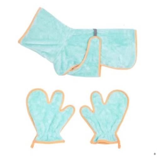 Hundehandtuch für Haustiere und Hunde aus feinen Fasern, vollständig mit Wasseraufnahme umwickelt, schnell trocknender Bademantel, beruhigender Bademantel (Farbe: Orange, Größe: XXXL) (Orange 6X) von GFHSUIEUUUUBF