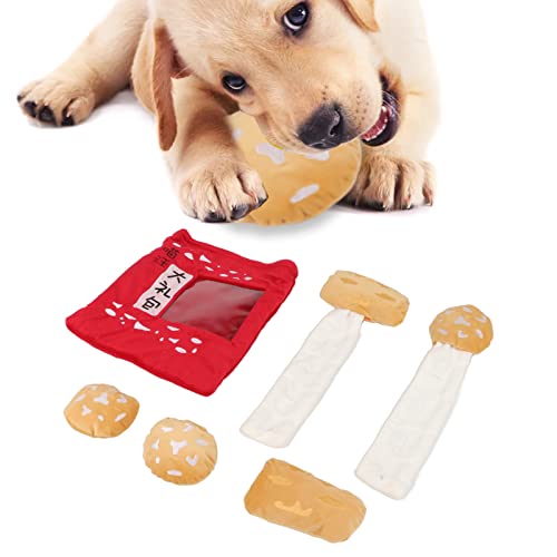GFRGFH Plüsch-Quietschspielzeug Für Hunde, Kauspielzeug Für Welpen, Interaktives Spielzeug-Set Zum Schnüffeln Und Schnüffeln Für Hunde von GFRGFH