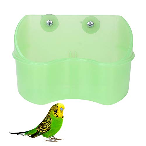 Grüne Papageien, montierbar, Futternapf, Futternapf, Futternapf, Vogelspielzeug für kleine Haustiere, einfach zu bedienen von GFRGFH