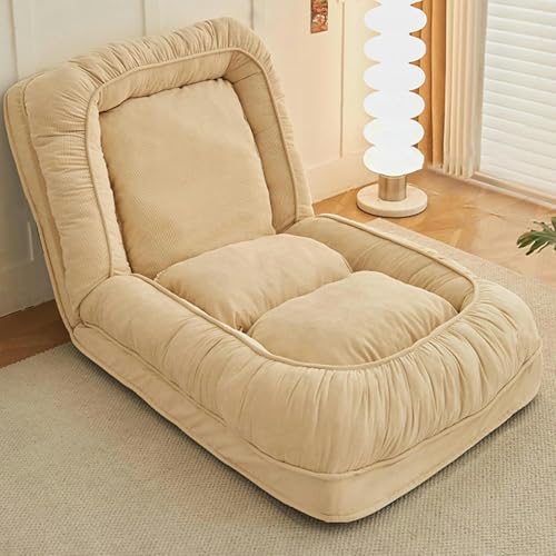GFXYQPDNV Hundebett, faltbar, für Erwachsene, verstellbares Schlafsofa mit 6 Positionen, 177,8 x 94 x 25,4 cm, weich und gemütlich, großer Sitzsack, Schlafsofa mit elastischem Schwamm für Wohnzimmer von GFXYQPDNV