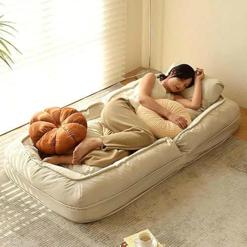 GFXYQPDNV Hundebett, faltbares Hundebett für Menschen, faules Sitzsack-Sofabett, 185,4 x 88,9 x 25,4 cm, menschliche Größe Hundebett mit verstellbarer Rückenlehne, großes Sitzsack-Bett für Familien GFXYQPDNV Hundebett, faltbares Hundebett für Menschen, faules Sitzsack-Sofabett, 185,4 x 88,9 x 25,4 cm, menschliche Größe Hundebett mit verstellbarer Rückenlehne, großes Sitzsack-Bett für Familien von GFXYQPDNV