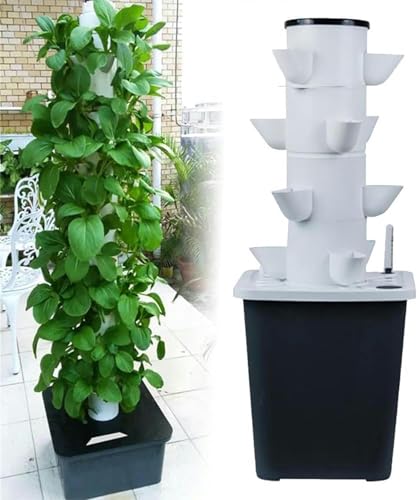 Hydrokultur-Turm, Garten-Hydrokultur-Anzuchtsystem, Aeroponik-Anbauset für Obst, Gemüse mit Hydratationspumpe, Adapter, Netztöpfen, Timer für Obst, Gemüse und s 15 Löcher Hydrokultur-Turm, Garten-Hydrokultur-Anzuchtsystem, Aeroponik-Anbauset für Obst, Gemüse mit Hydratationspumpe, Adapter, Netztöpfen, Timer für Obst, Gemüse und s 15 Löcher von GFXYQPDNV