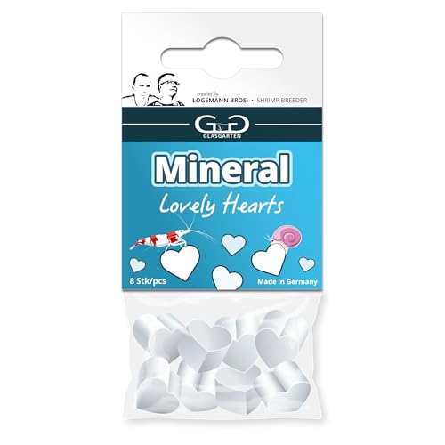 GlasGarten Mineral Hearts | 8 STK. – Ergänzungsfutter/Mineralfutter für Ziergarnelen, Schnecken & Krebse, verbesserte Wasserqualität, direkte Einwirkung auf Gesamthärte & Leitwert GlasGarten Mineral Hearts | 8 STK. – Ergänzungsfutter/Mineralfutter für Ziergarnelen, Schnecken & Krebse, verbesserte Wasserqualität, direkte Einwirkung auf Gesamthärte & Leitwert von GlasGarten