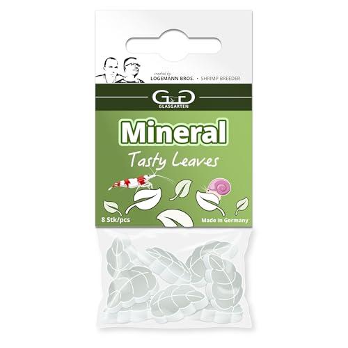 GlasGarten Mineral Leaves | 8 STK. – Ergänzungsfutter/Mineralfutter für Ziergarnelen, Schnecken & Krebse mit getrockneten Blättern von Brennnesseln, Löwenzahn & Walnuss GlasGarten Mineral Leaves | 8 STK. – Ergänzungsfutter/Mineralfutter für Ziergarnelen, Schnecken & Krebse mit getrockneten Blättern von Brennnesseln, Löwenzahn & Walnuss von GlasGarten