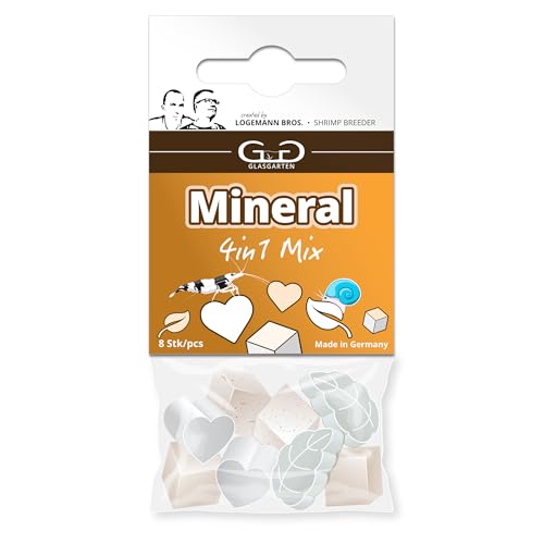 GlasGarten Mineral Mix | 8 STK. – Ergänzungsfutter/Mineralfutter für Ziergarnelen, Schnecken & Krebse, aus 100% natürlichen Zutaten mit Proteinen, Vitaminen, Eisen UVM. GlasGarten Mineral Mix | 8 STK. – Ergänzungsfutter/Mineralfutter für Ziergarnelen, Schnecken & Krebse, aus 100% natürlichen Zutaten mit Proteinen, Vitaminen, Eisen UVM. von GlasGarten