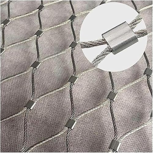 Seilnetz aus Edelstahl 304, Flexibles Kabel-Sicherheitsnetz, Schutznetz for Gartenspielplätze, multifunktionales Metallnetz Seilnetz aus Edelstahl 304, Flexibles Kabel-Sicherheitsnetz, Schutznetz for Gartenspielplätze, multifunktionales Metallnetz von GGFFJ