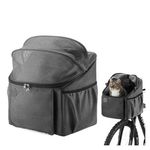 Hundekorb Fahrrad Vorne Fahrrad-Front-Haustier-Tasche for Reisen, atmungsaktiv, atmungsaktiv, verschleißfest, Tasche for Hunde, Katzen, Outdoor-Haustier-Rucksack, Handtasche von GHHZML