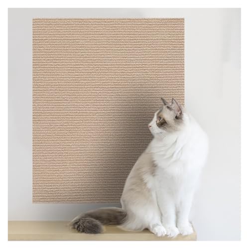 Kratzmatte Katze Katzenkratzmatte, Selbstklebender, zuschneidbarer Teppich, for Schutz von Sofamöbeln vor Kratzern(Yellow,30x30cm) von GHHZML
