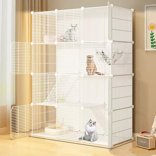 Großer Katzenkäfig, DIY-Katzengehege für draußen, Laufstall aus Metalldraht, großer Auslauf für 1–5 Katzen, Katzenlaufstall für Kleintiere, abnehmbare Zwinger aus Metalldraht (Größe: A-43,7 Großer Katzenkäfig, DIY-Katzengehege für draußen, Laufstall aus Metalldraht, großer Auslauf für 1–5 Katzen, Katzenlaufstall für Kleintiere, abnehmbare Zwinger aus Metalldraht (Größe: A-43,7 von GHKFEJGDEN