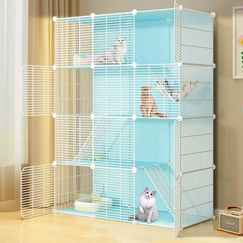 Großer Katzenkäfig, DIY Outdoor-Katzengehege, Metalldraht-Laufstall, großer Übungsort für 1–5 Katzen, Katzenlaufstall für kleine Tiere, abnehmbare Metalldraht-Zwinger (Größe: B-43,7 x 15,4 x Großer Katzenkäfig, DIY Outdoor-Katzengehege, Metalldraht-Laufstall, großer Übungsort für 1–5 Katzen, Katzenlaufstall für kleine Tiere, abnehmbare Metalldraht-Zwinger (Größe: B-43,7 x 15,4 x von GHKFEJGDEN