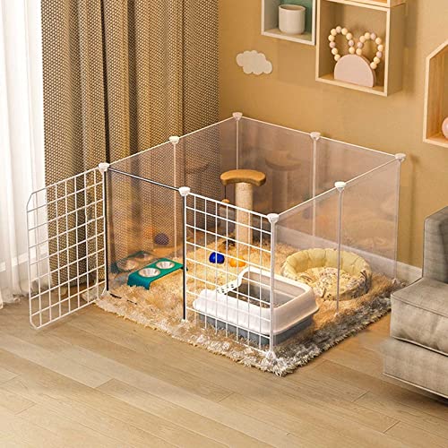 Katzenkäfig, Indoor-Katzenkäfig, DIY, abnehmbarer Katzenlaufstall, Outdoor-Katzengehege, Haustierkäfige für Katzen, großer Übungsplatz, ideal für 1–2 Katzen – für kleine Haustiere, Katzen, Welpen von GHKFEJGDEN