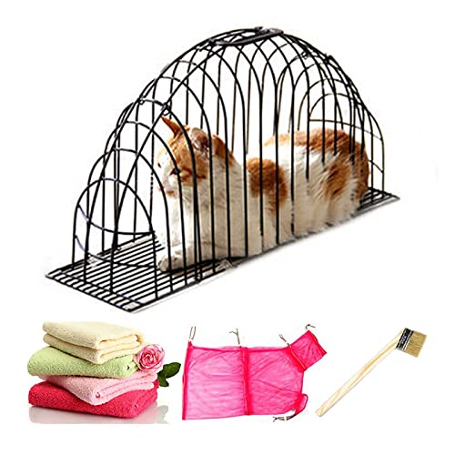 Katzenkäfig, Katzenkäfig, Katzenkäfig, Badekäfig für Hunde, Nagelschneidekäfig für Haustiere, Pflegezubehör für Katzen von GHKFEJGDEN