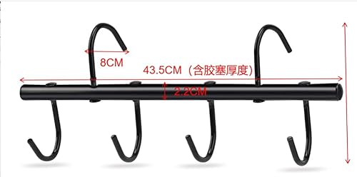 GHWMYD Gartengerätehalter, Abnehmbar Gerätehalter Wand mit 4 Stück Groß Haken für Aufhängen des Hofzauns, Schwerlast Metall Haken für Küche, Garage, Keller(Tragkraft 25kg) von GHWMYD