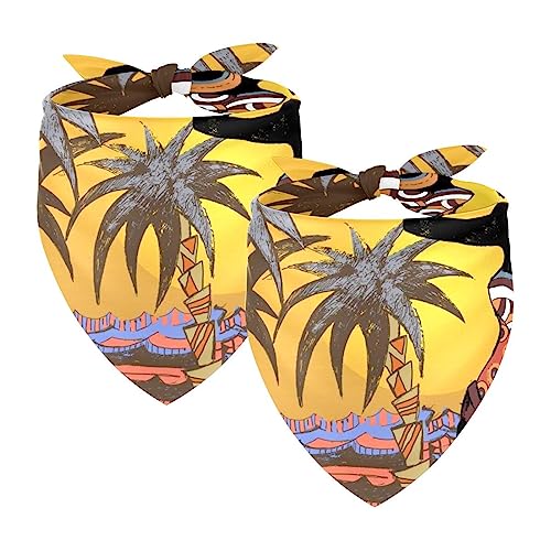 2Pcs Hunde Bandanas Hochzeit Foto Requisite Lätzchen Haustier Zubehör Haustier Schal Katzen Bandana für Hunde Welpen,Afrika Schwarze Frauen von GIAPB