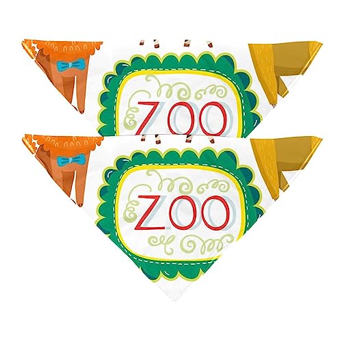 2Pcs Hundehalstücher Schals Lätzchen Haustierhalstücher verstellbares Zubehör für kleine bis große Hunde Welpen Katzen,Cartoon Tiere Bild 2Pcs Hundehalstücher Schals Lätzchen Haustierhalstücher verstellbares Zubehör für kleine bis große Hunde Welpen Katzen,Cartoon Tiere Bild von GIAPB