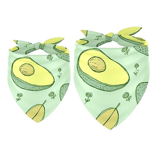 2Pcs Hundehalstücher Taschentücher Schals Lätzchen Kopftücher Schals Zubehör für Hunde Katzen Haustierliebhaber,Avocadofrucht 2Pcs Hundehalstücher Taschentücher Schals Lätzchen Kopftücher Schals Zubehör für Hunde Katzen Haustierliebhaber,Avocadofrucht von GIAPB