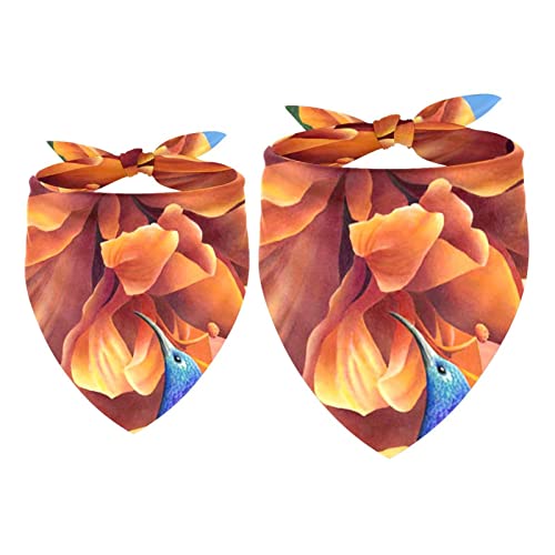 2Pcs Hundehalstücher Taschentücher Schals Lätzchen Kopftücher Schals Zubehör für Hunde Katzen Haustierliebhaber,Gelbe Blume, Blauer Vogel 2Pcs Hundehalstücher Taschentücher Schals Lätzchen Kopftücher Schals Zubehör für Hunde Katzen Haustierliebhaber,Gelbe Blume, Blauer Vogel von GIAPB