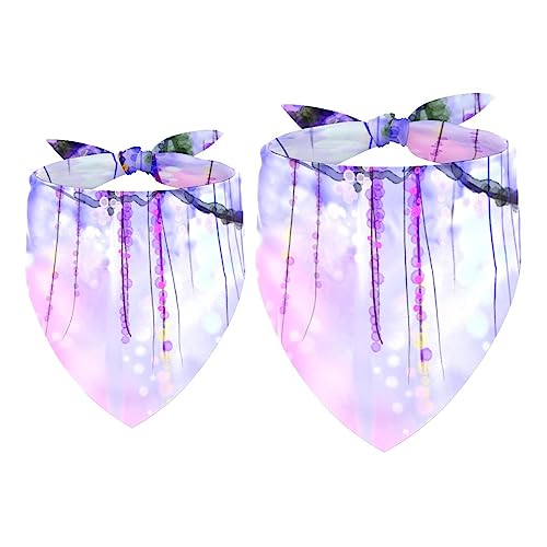 2Pcs Hundehalstücher Taschentücher Schals Lätzchen Kopftücher Schals Zubehör für Hunde Katzen Haustierliebhaber,Lila Aquarellblume 2Pcs Hundehalstücher Taschentücher Schals Lätzchen Kopftücher Schals Zubehör für Hunde Katzen Haustierliebhaber,Lila Aquarellblume von GIAPB