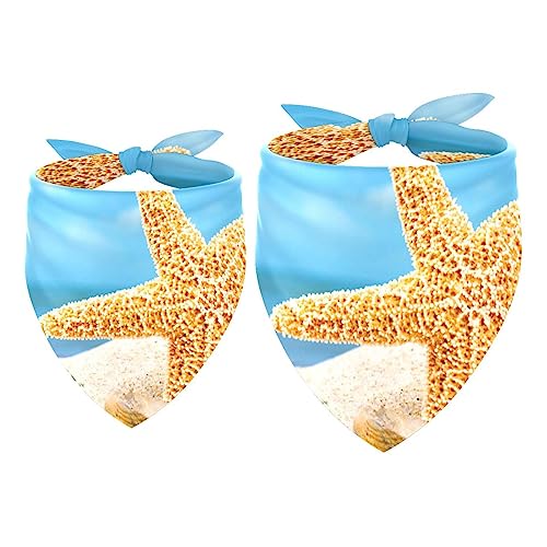 2Pcs Hundehalstücher Taschentücher Schals Lätzchen Kopftücher Schals Zubehör für Hunde Katzen Haustierliebhaber,Strandmuscheln 2Pcs Hundehalstücher Taschentücher Schals Lätzchen Kopftücher Schals Zubehör für Hunde Katzen Haustierliebhaber,Strandmuscheln von GIAPB