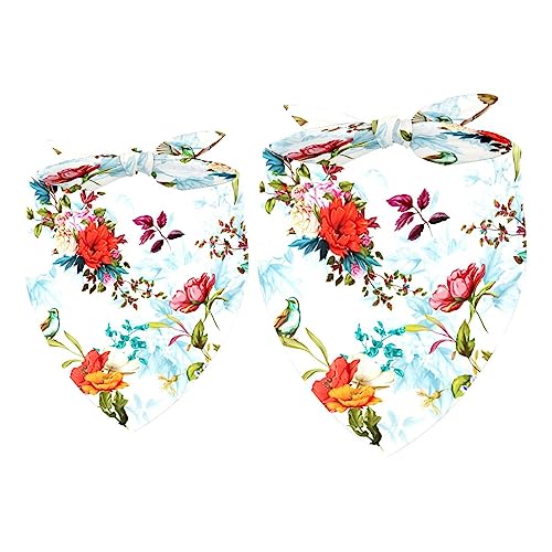 2Pcs Hundehalstücher Taschentücher Schals Lätzchen Kopftücher Schals Zubehör für Hunde Katzen Haustierliebhaber,Vintage Pflanzen und Vögel 2Pcs Hundehalstücher Taschentücher Schals Lätzchen Kopftücher Schals Zubehör für Hunde Katzen Haustierliebhaber,Vintage Pflanzen und Vögel von GIAPB
