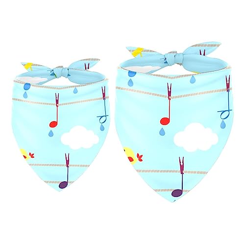 2Pcs Hundehalstücher Taschentücher Schals Lätzchen Kopftücher Schals Zubehör für Hunde Katzen Haustierliebhaber,Vögel und Musik 2Pcs Hundehalstücher Taschentücher Schals Lätzchen Kopftücher Schals Zubehör für Hunde Katzen Haustierliebhaber,Vögel und Musik von GIAPB