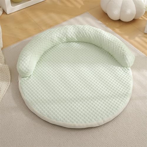 GIBZ Abziehbarer Hundebett mit Reißverschluss, Waschbare Katzen Matte mit Nackenkissen, Atmungsaktive Sommer Schlafmatte, Grün, 60cm GIBZ Abziehbarer Hundebett mit Reißverschluss, Waschbare Katzen Matte mit Nackenkissen, Atmungsaktive Sommer Schlafmatte, Grün, 60cm von GIBZ