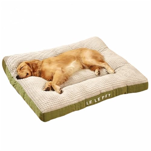 GIBZ Extra Großes Hundebett Weicher Flanell Warm Winter Waschbar Rechteckiges Katzenbett rutschfest Haustierbett für Klein Mittelgroß Grün 45x47x7cm GIBZ Extra Großes Hundebett Weicher Flanell Warm Winter Waschbar Rechteckiges Katzenbett rutschfest Haustierbett für Klein Mittelgroß Grün 45x47x7cm von GIBZ