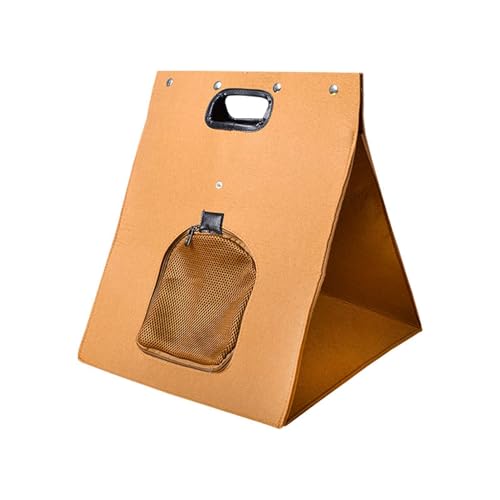 GIBZ Filz Katzenbett Indoor Tragbares Versteck Katzennest Abnehmbares Süßes Katzenhaus mit Reißverschluss, Braun GIBZ Filz Katzenbett Indoor Tragbares Versteck Katzennest Abnehmbares Süßes Katzenhaus mit Reißverschluss, Braun von GIBZ