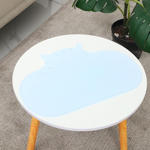 GIBZ Fütterung Matte Silikon für Katzen Hunde Napfunterlage Waschbare Futternapf Unterlage Futtermatte Blau 45x31cm GIBZ Fütterung Matte Silikon für Katzen Hunde Napfunterlage Waschbare Futternapf Unterlage Futtermatte Blau 45x31cm von GIBZ