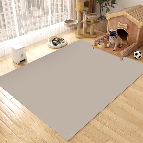 GIBZ Futternapf Unterlage Großes für Katzen Hunde Futtermatte Rutschfestes Kunstleder Fütterung Matte Wasserdichtes Napfunterlage, Dicke 4 mm Hellbraun 80x120cm GIBZ Futternapf Unterlage Großes für Katzen Hunde Futtermatte Rutschfestes Kunstleder Fütterung Matte Wasserdichtes Napfunterlage, Dicke 4 mm Hellbraun 80x120cm von GIBZ
