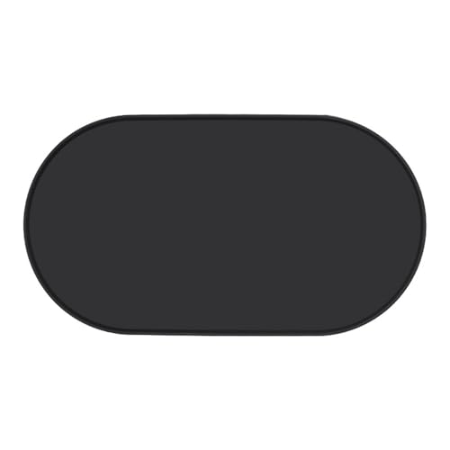 GIBZ Futternapf Unterlage Silikon für Katzen Hunde Futtermatte Oval Fütterung Matte Napfunterlage Waschbare Schwarz 54x29cm GIBZ Futternapf Unterlage Silikon für Katzen Hunde Futtermatte Oval Fütterung Matte Napfunterlage Waschbare Schwarz 54x29cm von GIBZ