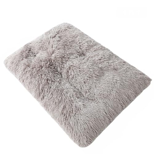 GIBZ Hundebetten Rechteckig Große Flauschig Winter Warm Katzenbett rutschfest Haustierbett für Klein Mittelgroß Waschbar Hellbraun 80x55cm GIBZ Hundebetten Rechteckig Große Flauschig Winter Warm Katzenbett rutschfest Haustierbett für Klein Mittelgroß Waschbar Hellbraun 80x55cm von GIBZ