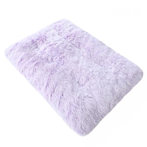 GIBZ Hundebetten Rechteckig Große Flauschig Winter Warm Katzenbett rutschfest Haustierbett für Klein Mittelgroß Waschbar Hellviolett 125x85cm GIBZ Hundebetten Rechteckig Große Flauschig Winter Warm Katzenbett rutschfest Haustierbett für Klein Mittelgroß Waschbar Hellviolett 125x85cm von GIBZ