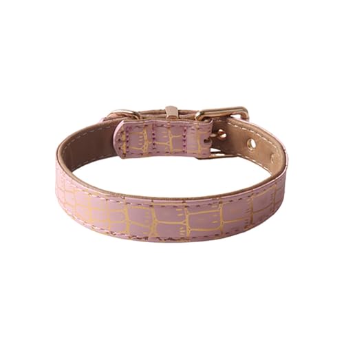 GIBZ Hundehalsband Leder, Komfortabel und Robuste mit Weich Gepolstert, Verstellbare Halsband für Kleine, Mittel, Große Hunde, Rosa, 1.5 x 30 cm GIBZ Hundehalsband Leder, Komfortabel und Robuste mit Weich Gepolstert, Verstellbare Halsband für Kleine, Mittel, Große Hunde, Rosa, 1.5 x 30 cm von GIBZ