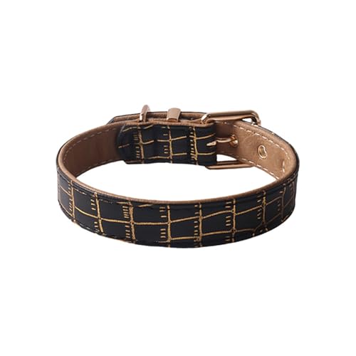 GIBZ Hundehalsband Leder, Komfortabel und Robuste mit Weich Gepolstert, Verstellbare Halsband für Kleine, Mittel, Große Hunde, Schwarz, 2.5 x 50 cm GIBZ Hundehalsband Leder, Komfortabel und Robuste mit Weich Gepolstert, Verstellbare Halsband für Kleine, Mittel, Große Hunde, Schwarz, 2.5 x 50 cm von GIBZ
