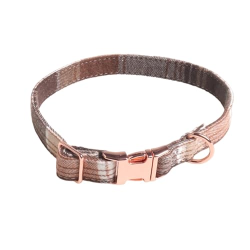 GIBZ Hundehalsband Verstellbar, Weich und Langlebige mit Abnehmbarer Fliege, Halsband für Kleine, Mittelgroße, Große Hunde, Braun, M GIBZ Hundehalsband Verstellbar, Weich und Langlebige mit Abnehmbarer Fliege, Halsband für Kleine, Mittelgroße, Große Hunde, Braun, M von GIBZ
